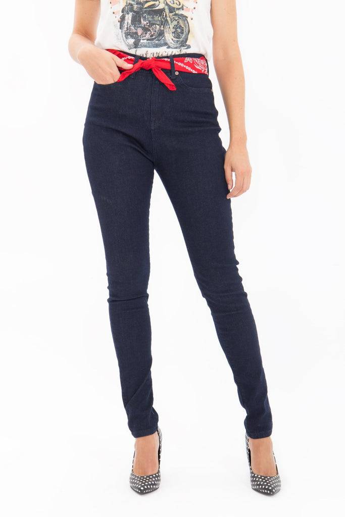 Queen Kerosin High Waist Jeans Betty Fit «Betty Fit» Versandkostenfrei