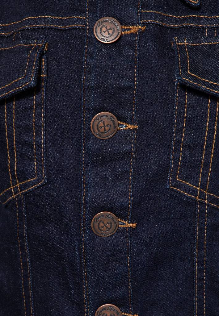 Queen Kerosin Jeans Weste «Speedway» Begrenztes Angebot