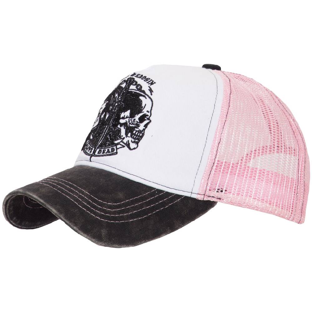 Queen Kerosin Trucker Cap in Vintage Waschung »Alive Dead« Exklusivangebot