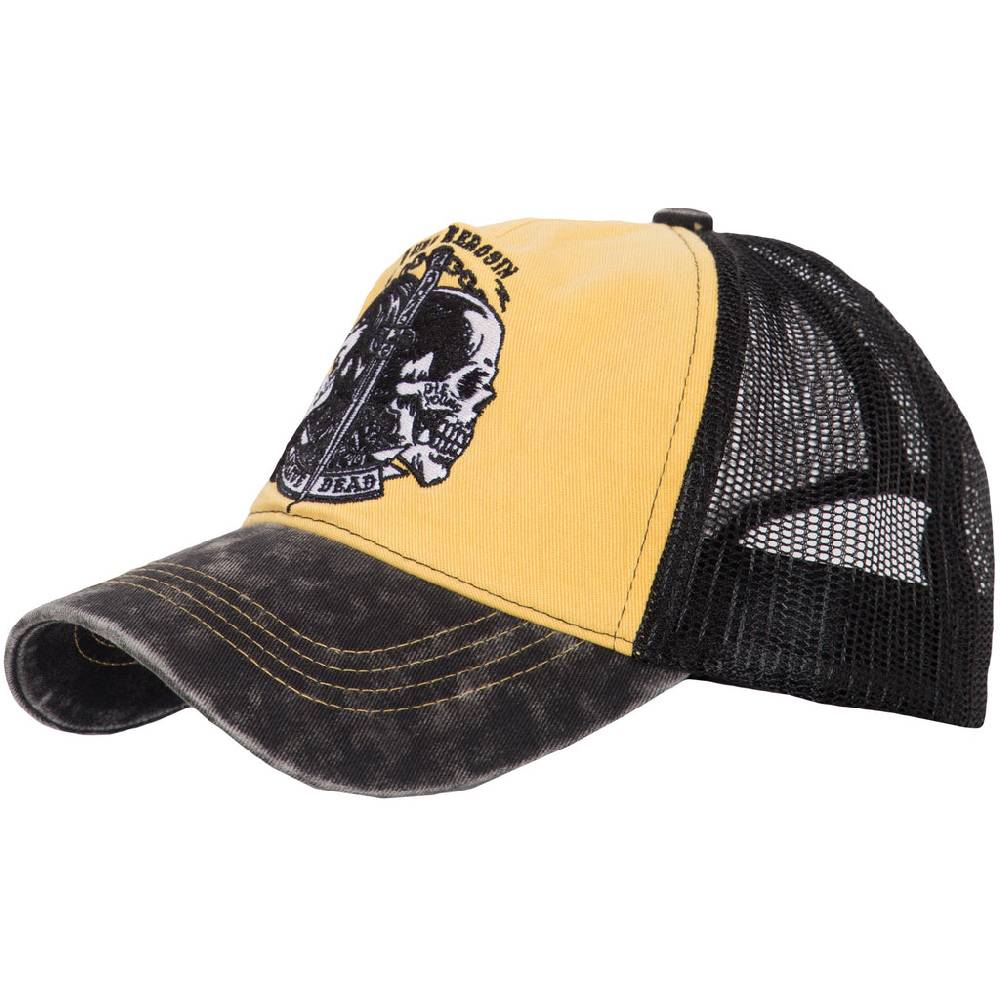 Queen Kerosin Trucker Cap in Vintage Waschung »Alive Dead« Exklusivangebot