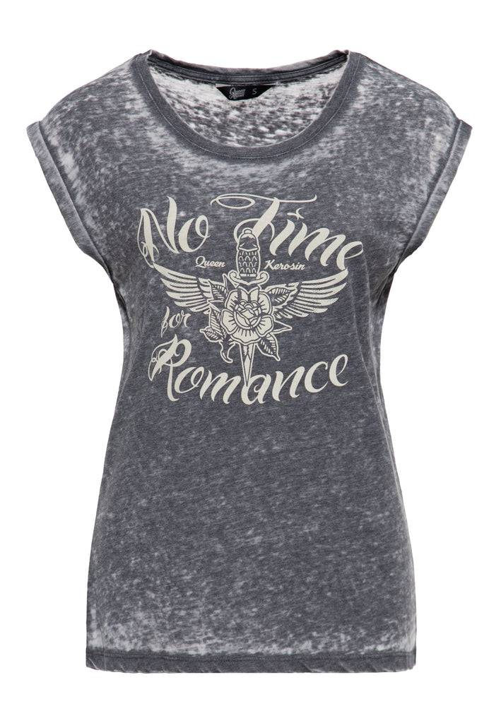 Queen Kerosin T-Shirt «No Time For Romance» Osterangebot