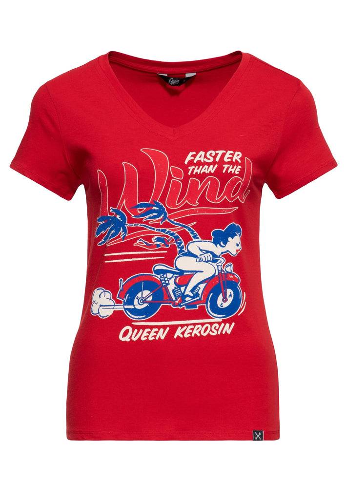 Queen Kerosin T-Shirt «Faster Than The Wind» Jubiläumsangebot