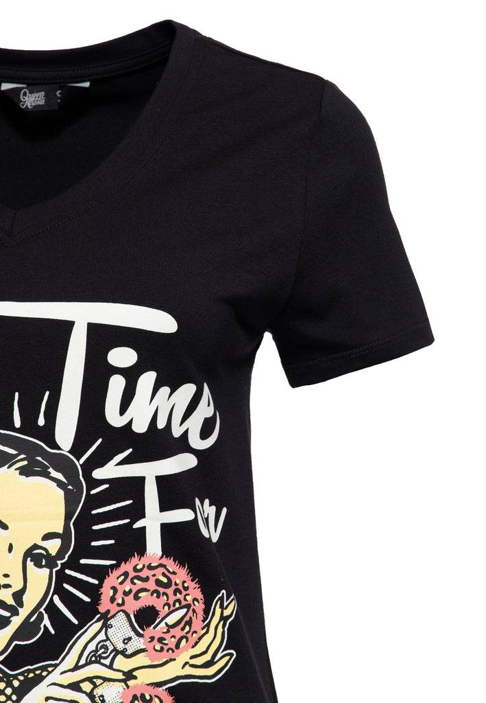 Queen Kerosin T-Shirt «No Time For Romance» Heißer Verkauf