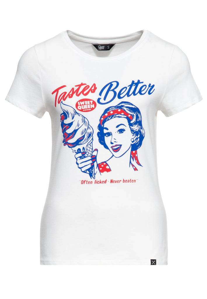 Queen Kerosin T-Shirt «Tastes Better» Neueste Mode