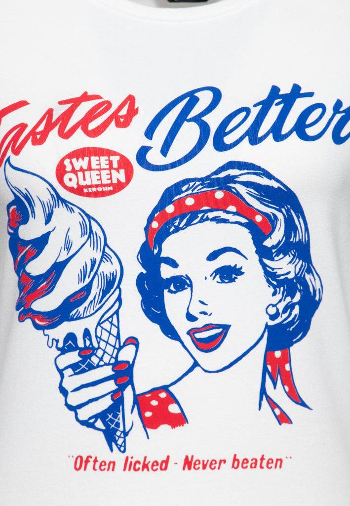 Queen Kerosin T-Shirt «Tastes Better» Neueste Mode