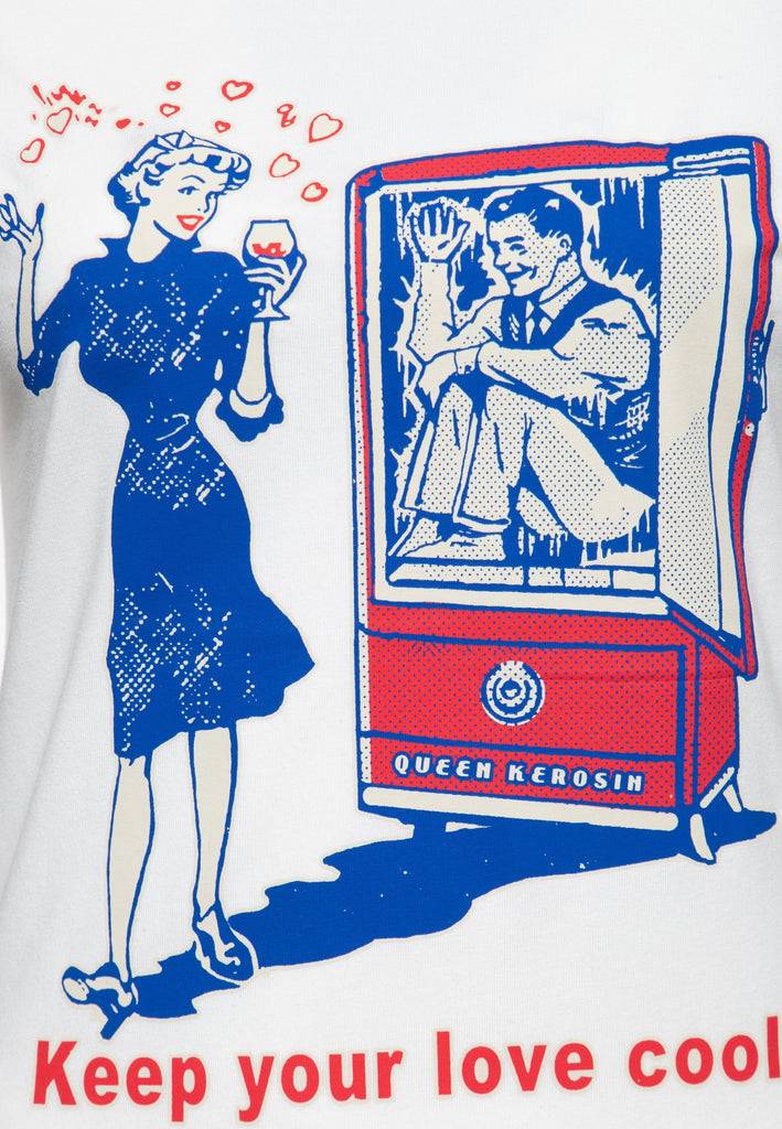 Queen Kerosin T-Shirt «Keep Your Love Cool» Exklusive Angebote
