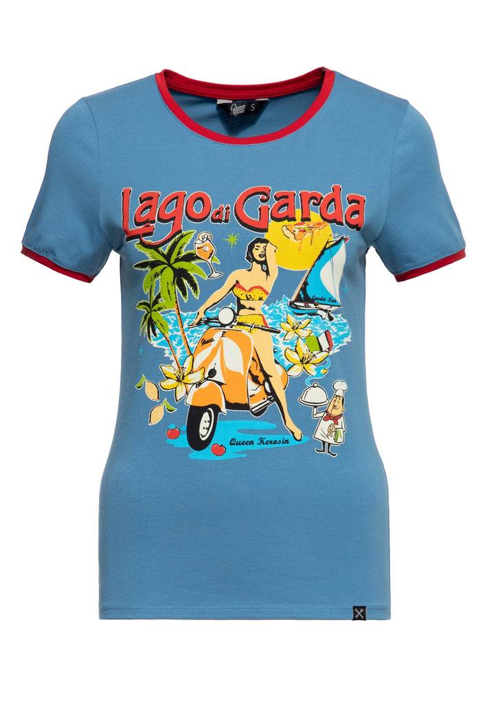 Queen Kerosin Ringer T-Shirt «Lago di Garda» Blitzangebot