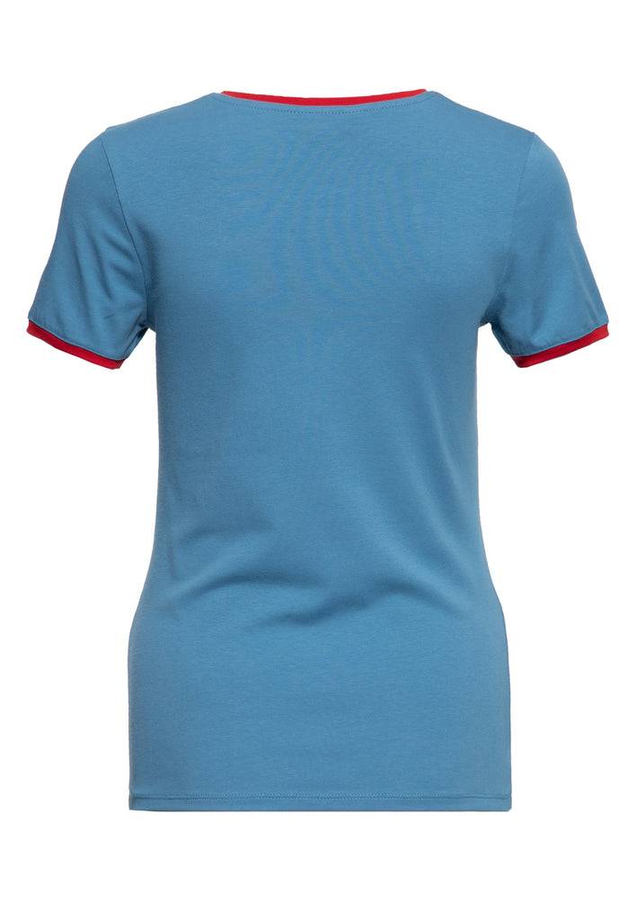 Queen Kerosin Ringer T-Shirt «Lago di Garda» Blitzangebot