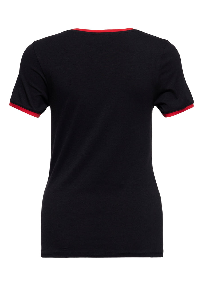 Queen Kerosin Ringer T-Shirt «Real Romance» Große Rabatte