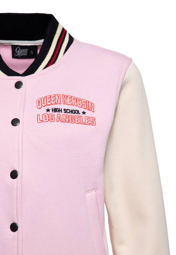Queen Kerosin Collegejacke «Beep Beep» Räumungsverkauf