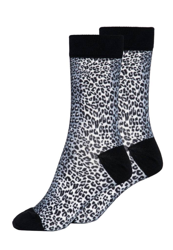 Queen Kerosin Socken «Snow Leopard» Super Sparpreis