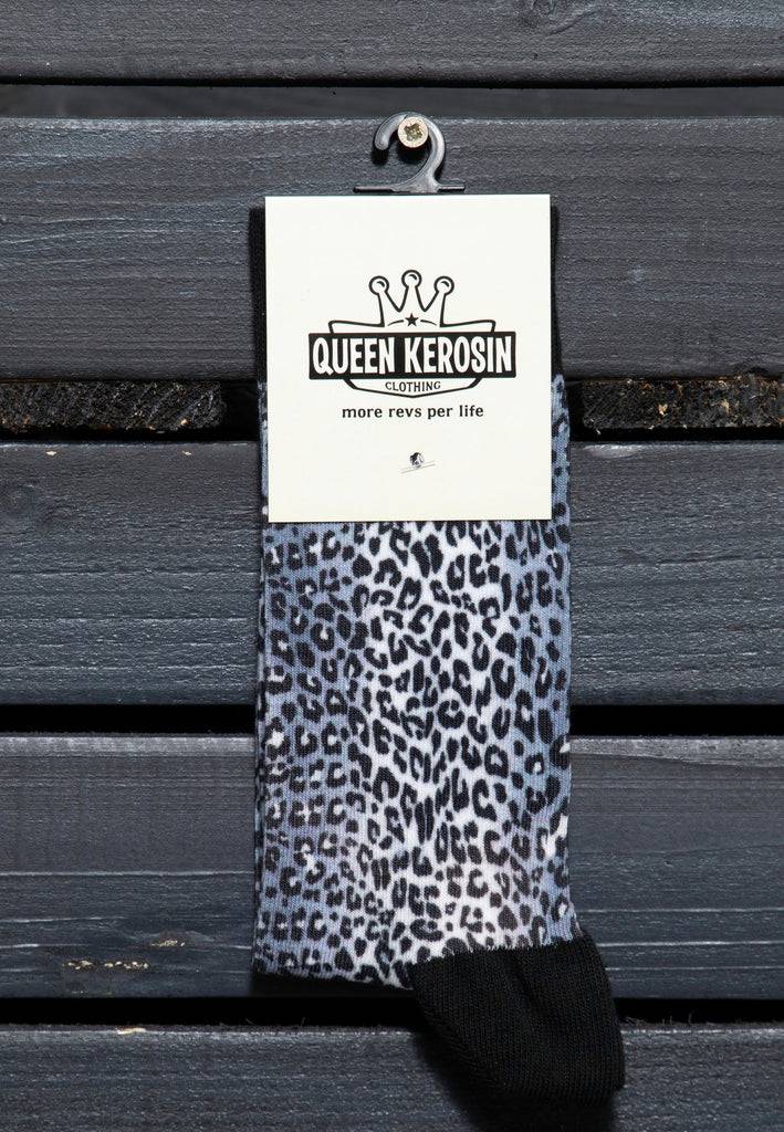 Queen Kerosin Socken «Snow Leopard» Super Sparpreis