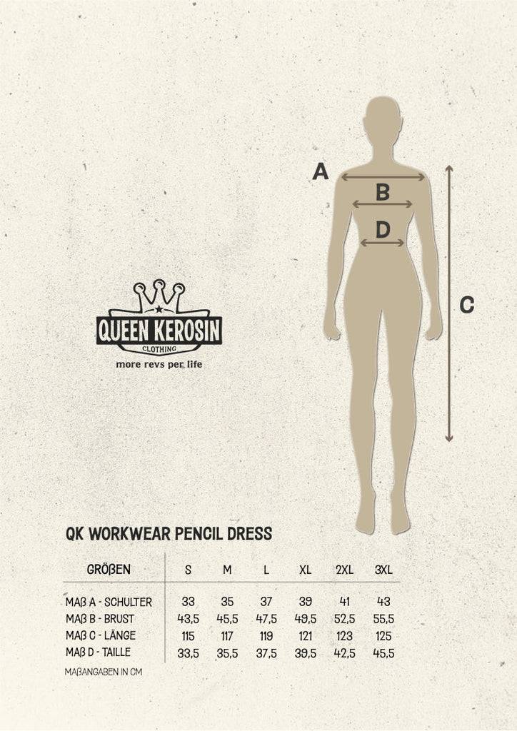 Queen Kerosin Workwear Bleistiftkleid JETZT KAUFEN