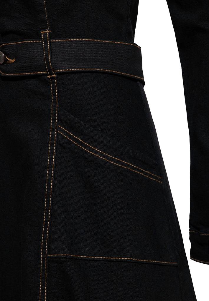 Queen Kerosin Denim Swing Kleid Neueste Stile