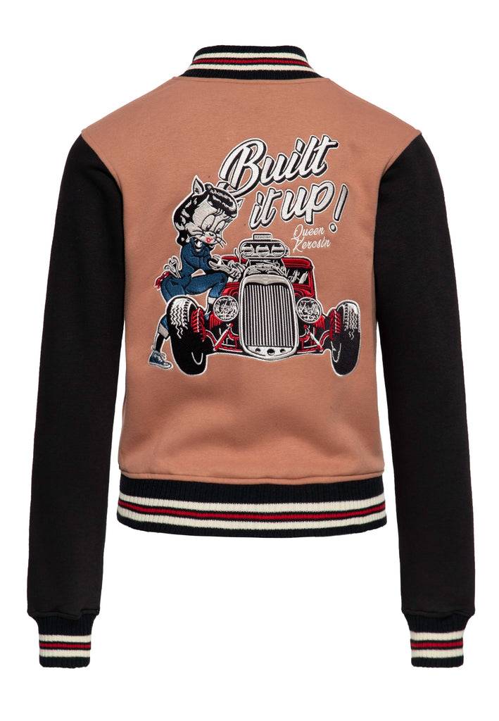 Queen Kerosin College Jacke «Built it up!» Bis zu 50% Rabatt