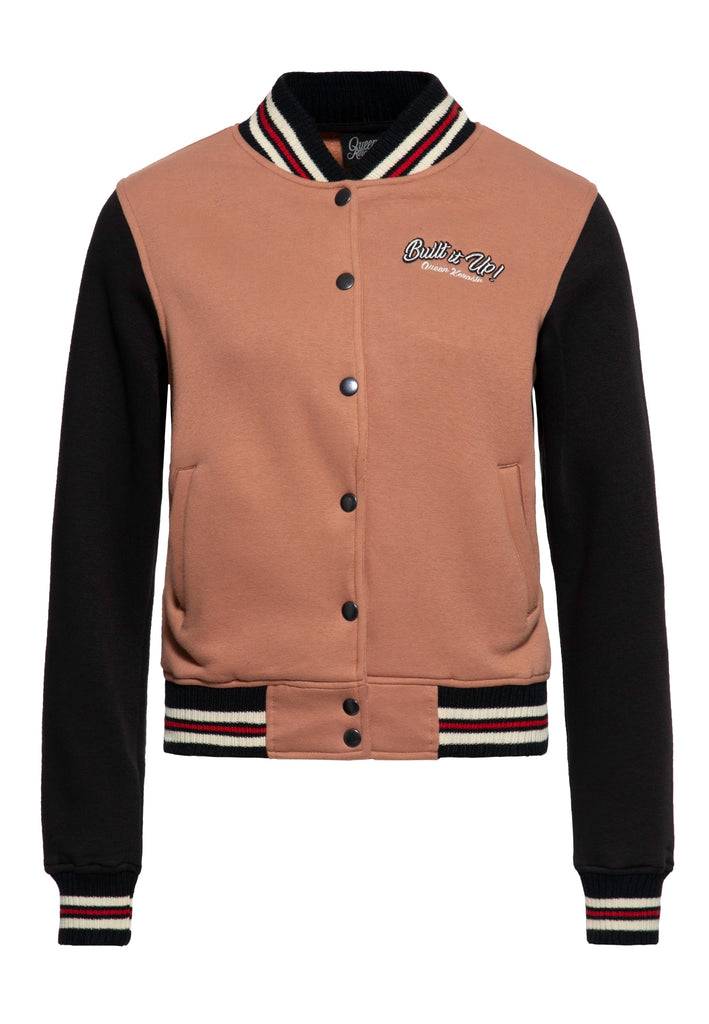 Queen Kerosin College Jacke «Built it up!» Bis zu 50% Rabatt