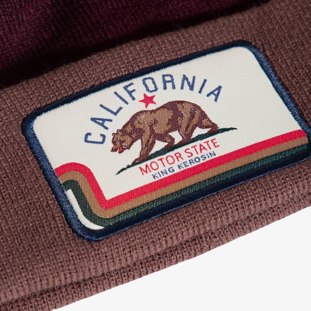 Queen Kerosin Stickmütze «California Motor State» Bis zu 65% Rabatt