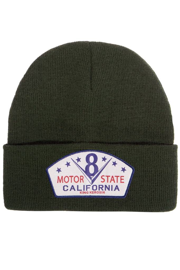 Queen Kerosin Strickmütze «Motor State California» Clearance-Verkauf