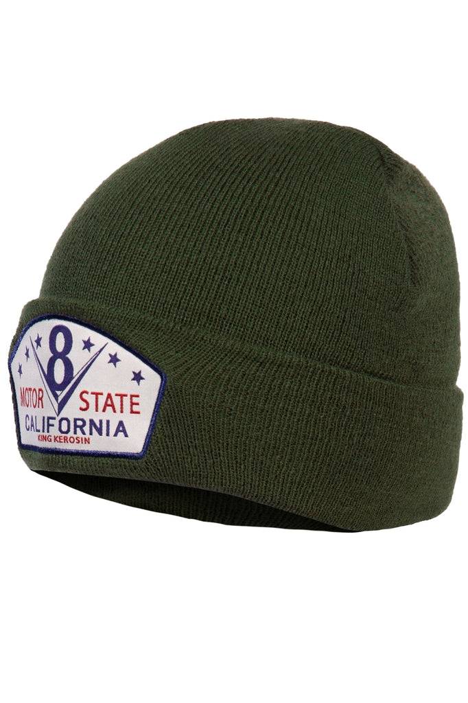 Queen Kerosin Strickmütze «Motor State California» Clearance-Verkauf