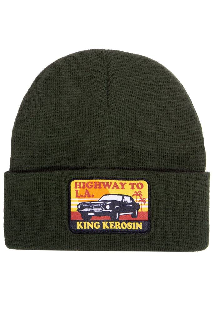 Queen Kerosin Strickmütze «Highway to LA» Kostenloser Versand international