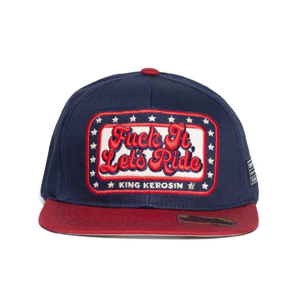 Queen Kerosin Snapback Cap «Fuck It - Lets Ride» Black Friday Preise