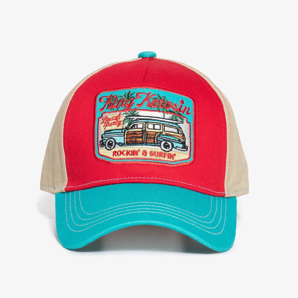 Queen Kerosin Baseball Cap «Rockin & Surfin» 50% Rabatt für begrenzte Zeit