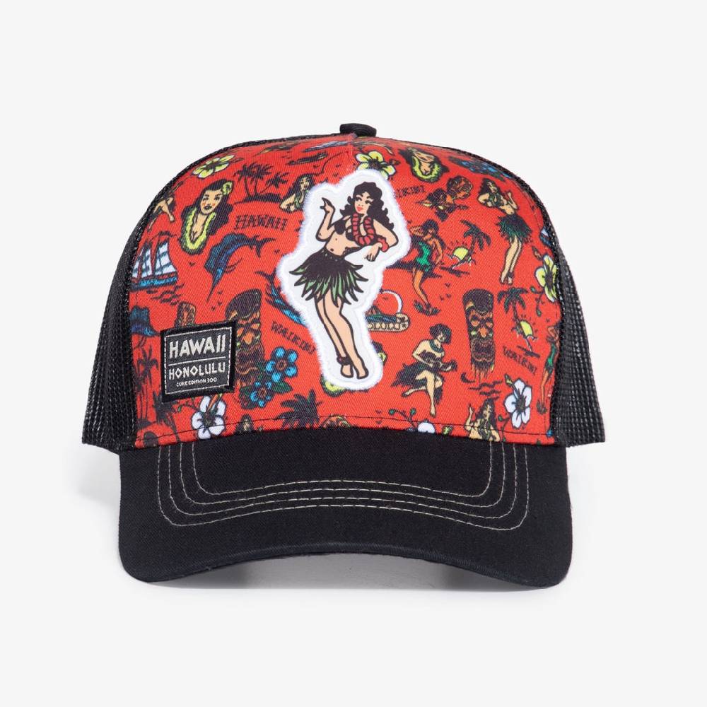 Queen Kerosin Trucker Cap «Hawaii Honolulu» 2025
