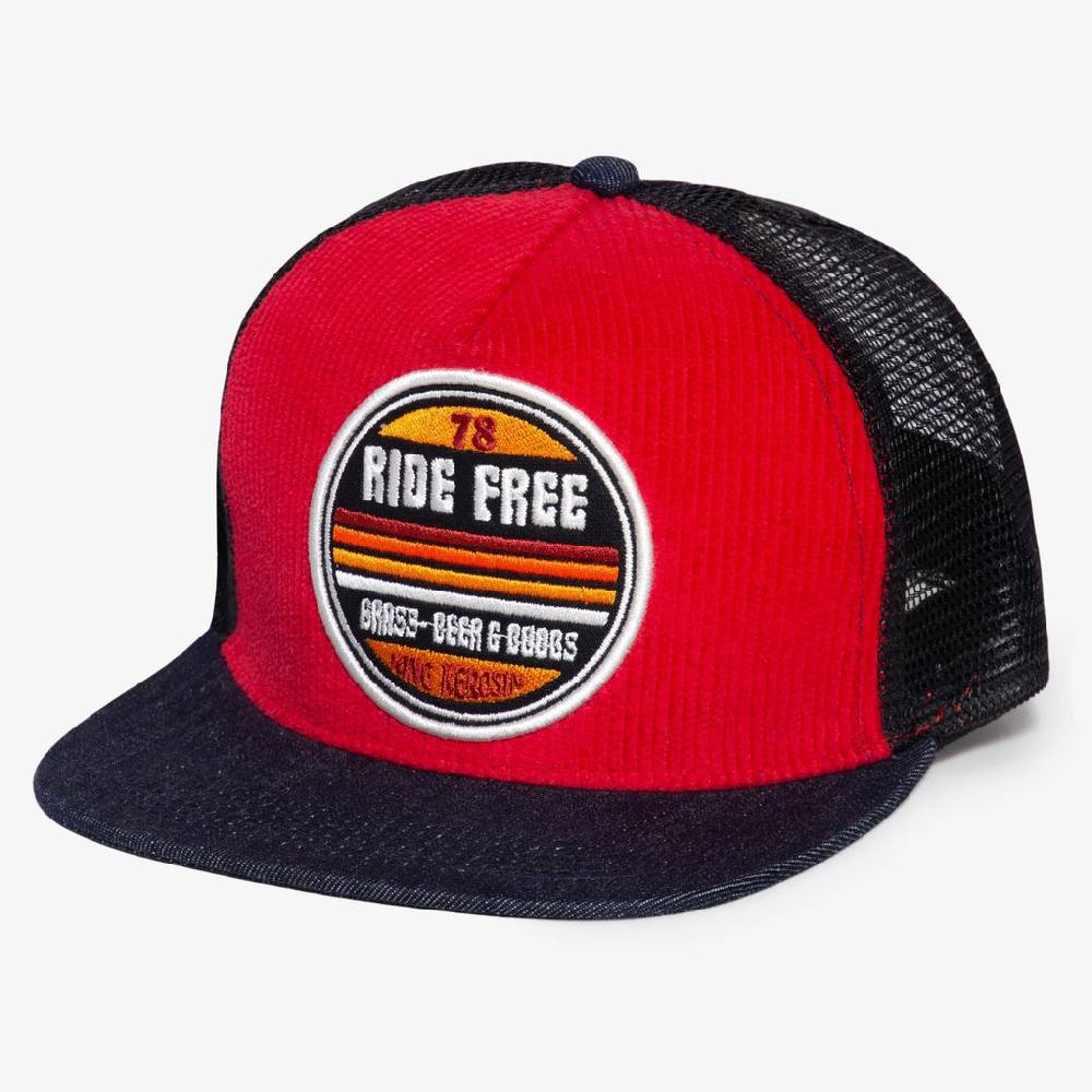 Queen Kerosin Snapback Mesh Cap «Ride Free» Günstiger Verkauf