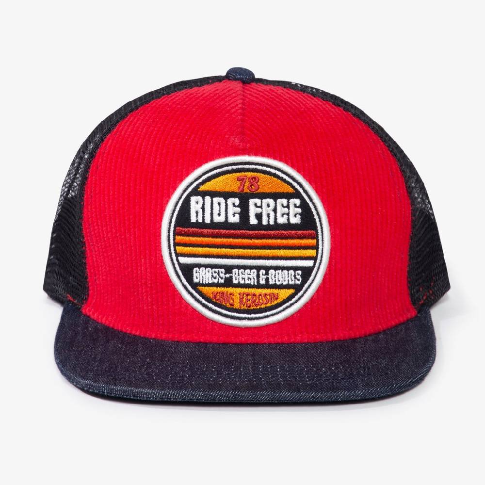 Queen Kerosin Snapback Mesh Cap «Ride Free» Günstiger Verkauf