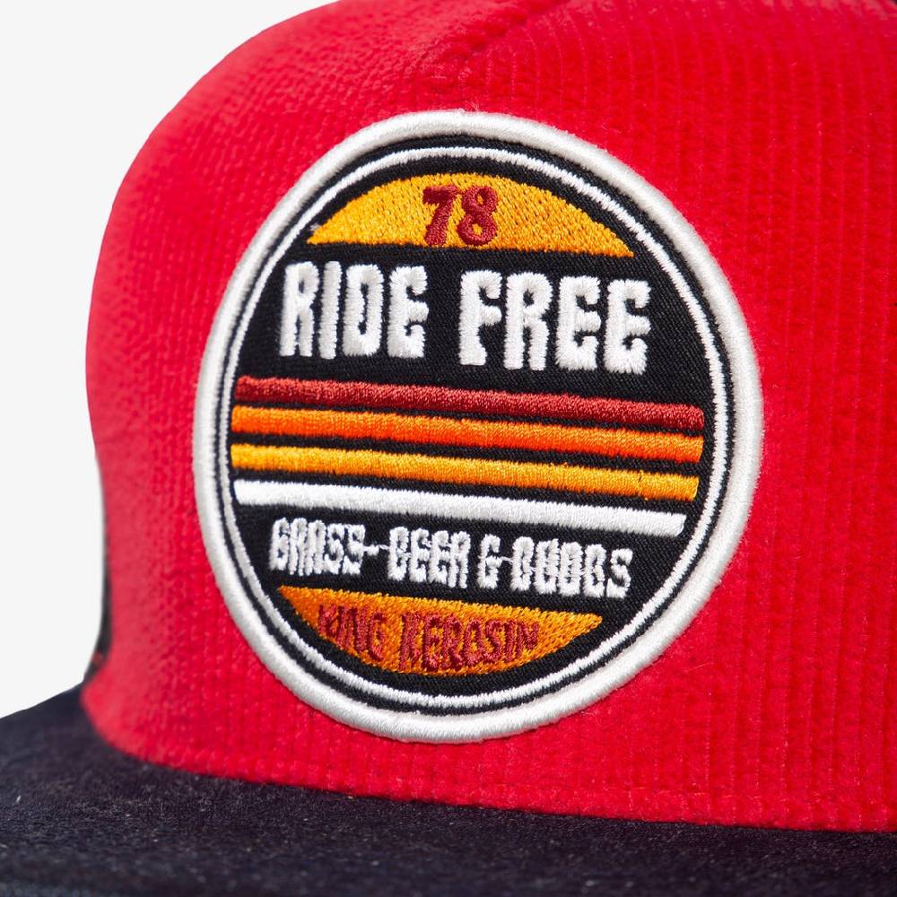 Queen Kerosin Snapback Mesh Cap «Ride Free» Günstiger Verkauf