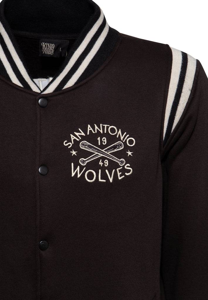 Queen Kerosin College Sweat-Jacke «San Antonio Wolves» Vatertagsangebot