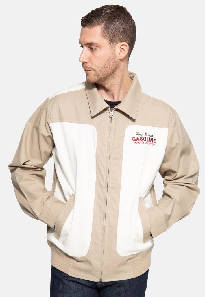 Queen Kerosin Gabardine Jacke «Motorway Oils» Jubiläumsangebot