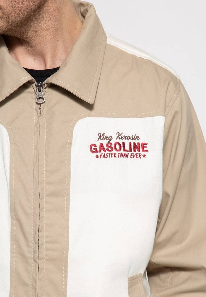 Queen Kerosin Gabardine Jacke «Motorway Oils» Jubiläumsangebot