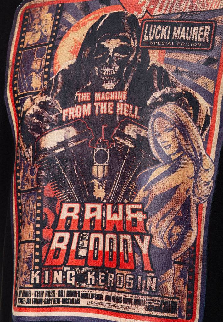 Queen Kerosin T-Shirt Lucki Maurer «Raw & Bloody» Zeitlich begrenztes Angebot