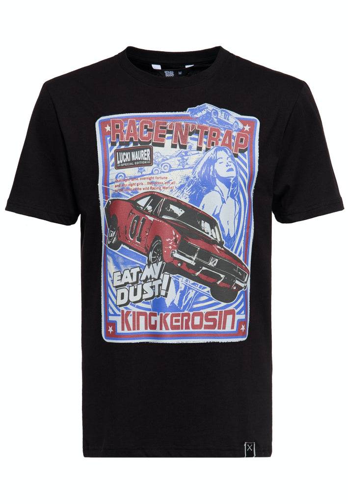 Queen Kerosin T-Shirt Lucki Maurer «Race N Trap» Exklusive Angebote