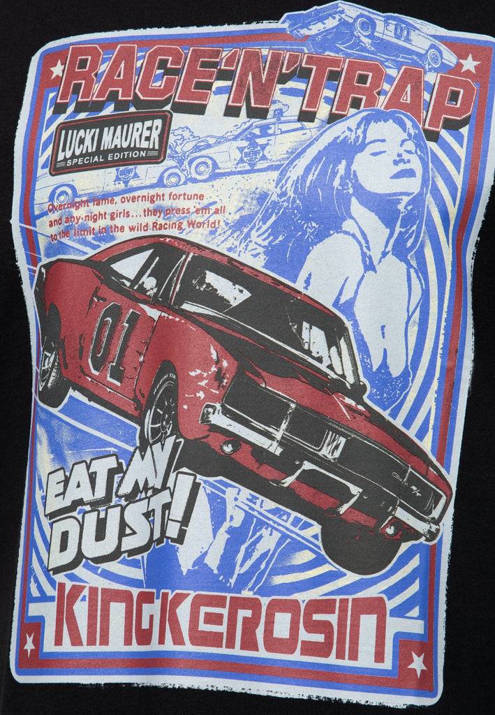 Queen Kerosin T-Shirt Lucki Maurer «Race N Trap» Exklusive Angebote