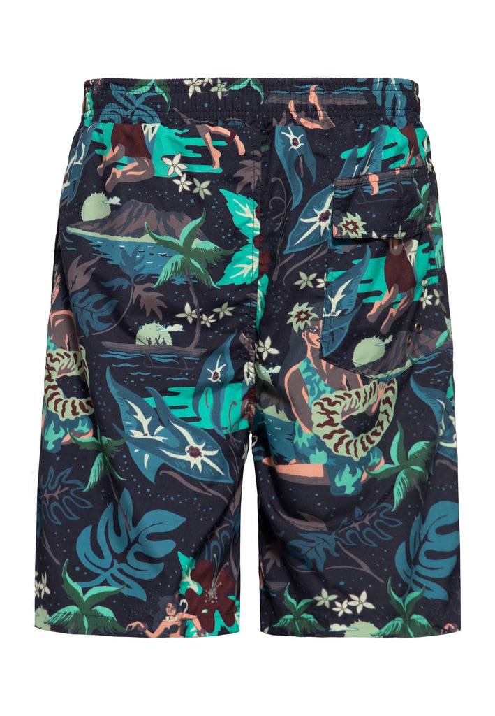 Queen Kerosin Badeshorts «Tropical Hulla Hou» Super Sparpreis