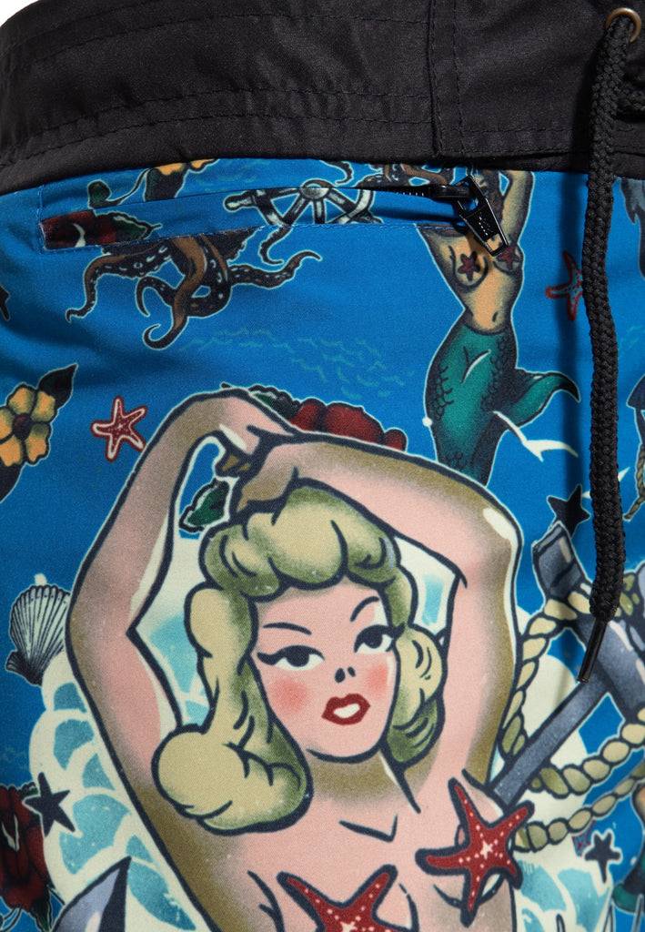 Queen Kerosin Badeshorts «Sailor» Wochenangebot