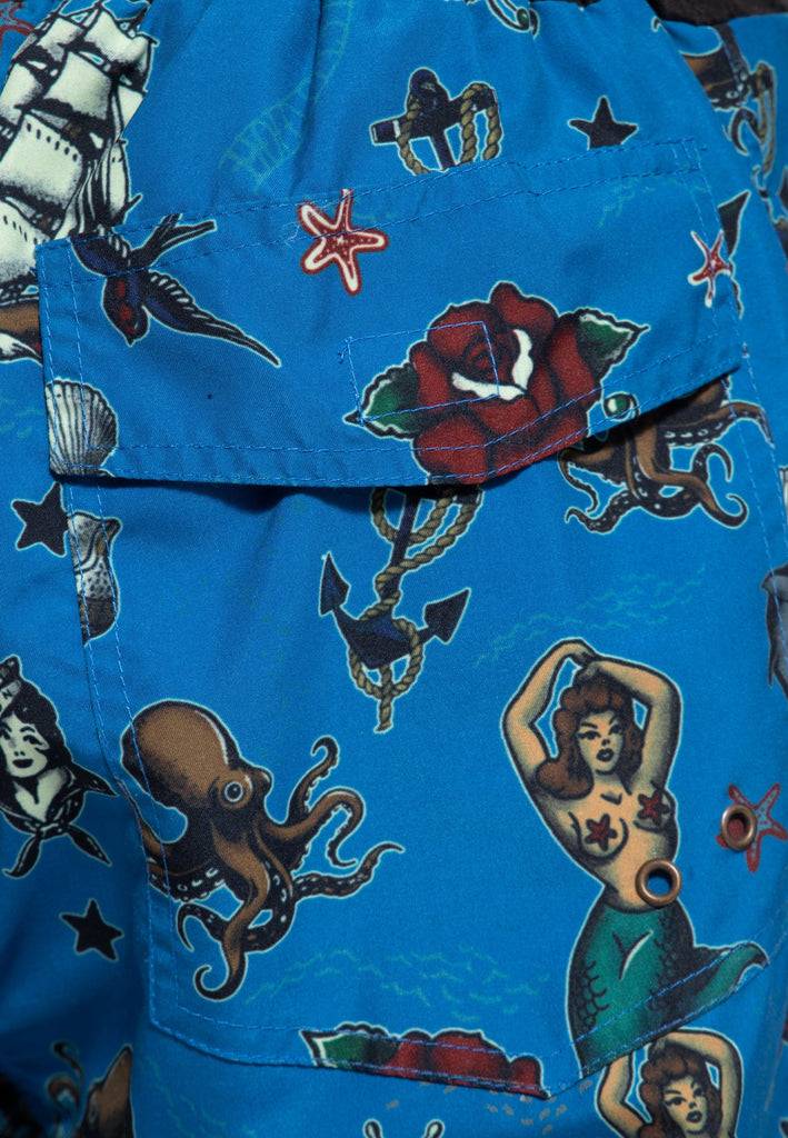 Queen Kerosin Badeshorts «Sailor» Wochenangebot
