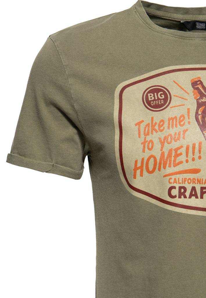 Queen Kerosin Oil Washed T-Shirt «Take me home» JETZT KAUFEN