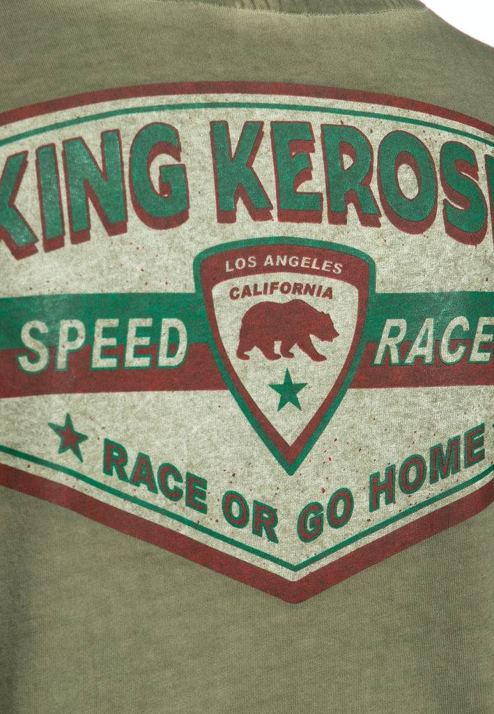 Queen Kerosin Oil Washed T-Shirt «Speedway 1955» Zeitbegrenzte Promotion