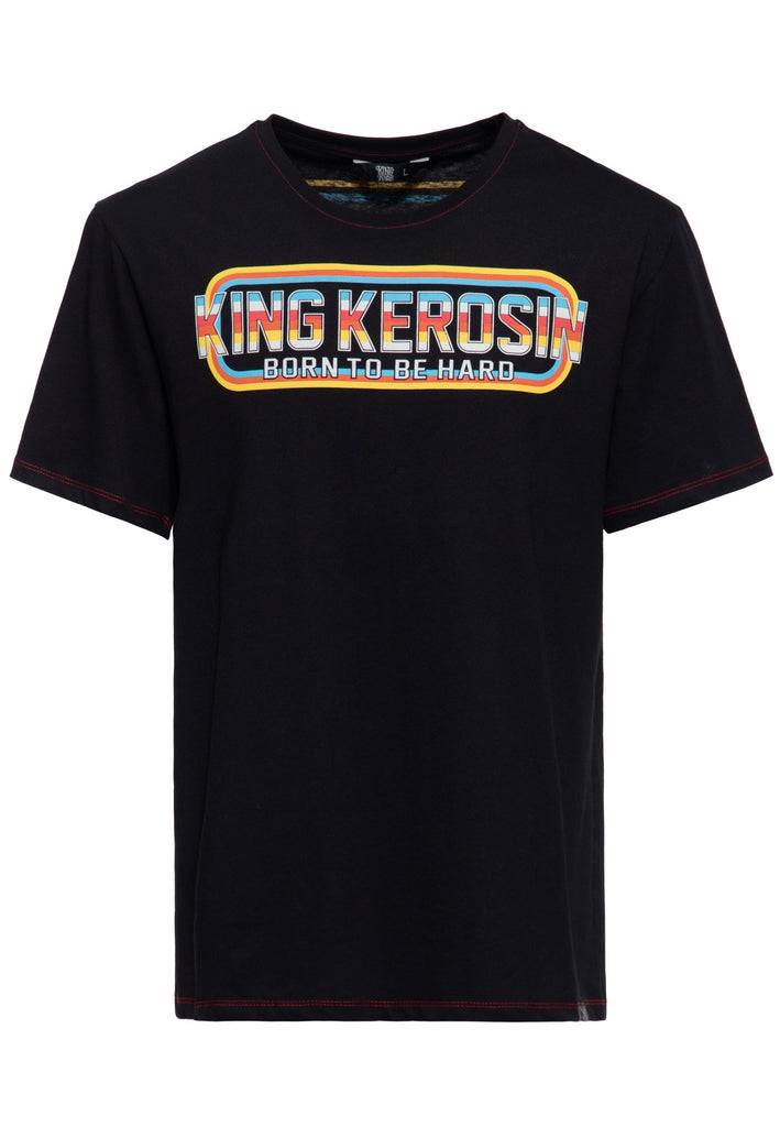 Queen Kerosin Print T-Shirt «Born to be Hard»
