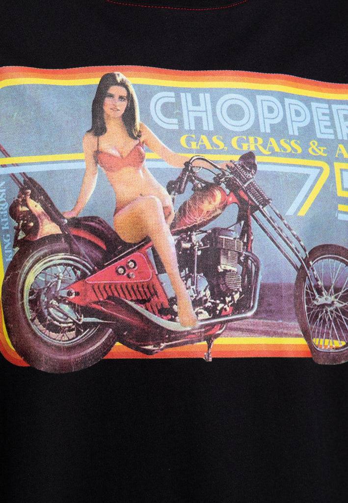 Queen Kerosin T-Shirt «Chopper» Sonderangebot der Fabrik
