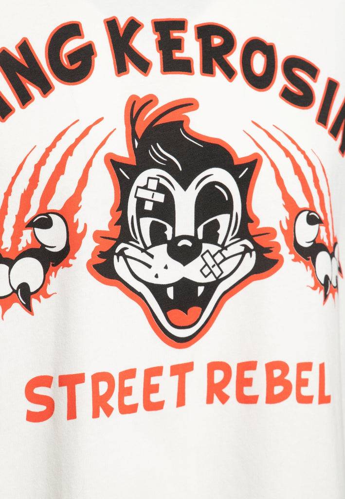 Queen Kerosin Print T-Shirt «Street Rebel» Bis zu 55% Rabatt