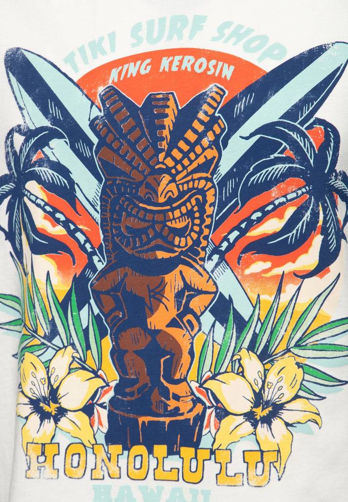 Queen Kerosin T-Shirt «Tiki Surf Shop» Kostenloser Versand international
