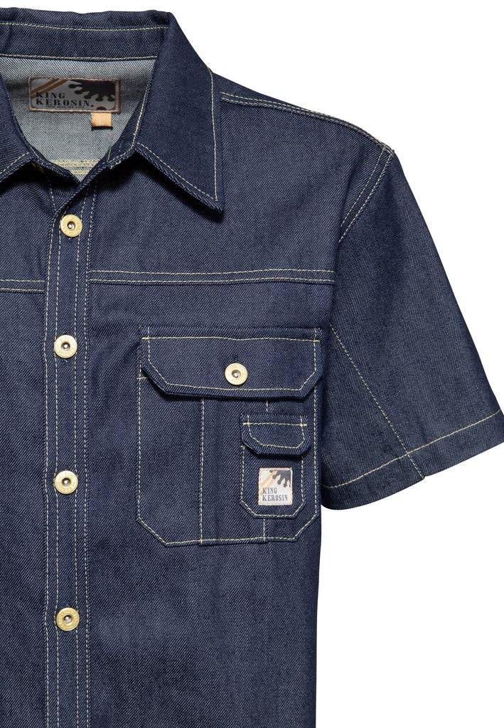 Queen Kerosin Denim Worker Hemd «KK Motor Crew» Speichern exportieren