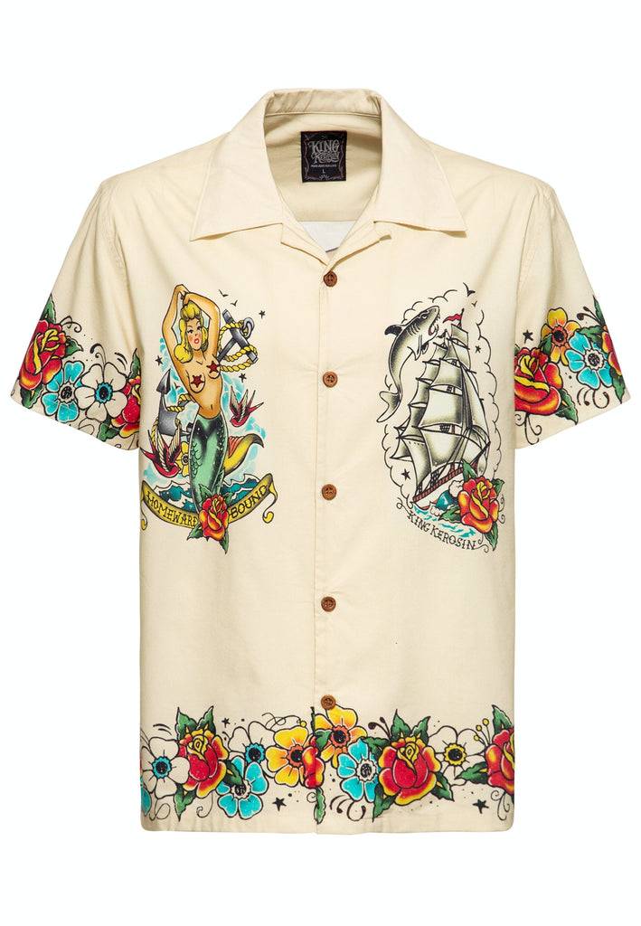 Queen Kerosin Hawaiihemd «Homeward Bound» Black Friday Preise