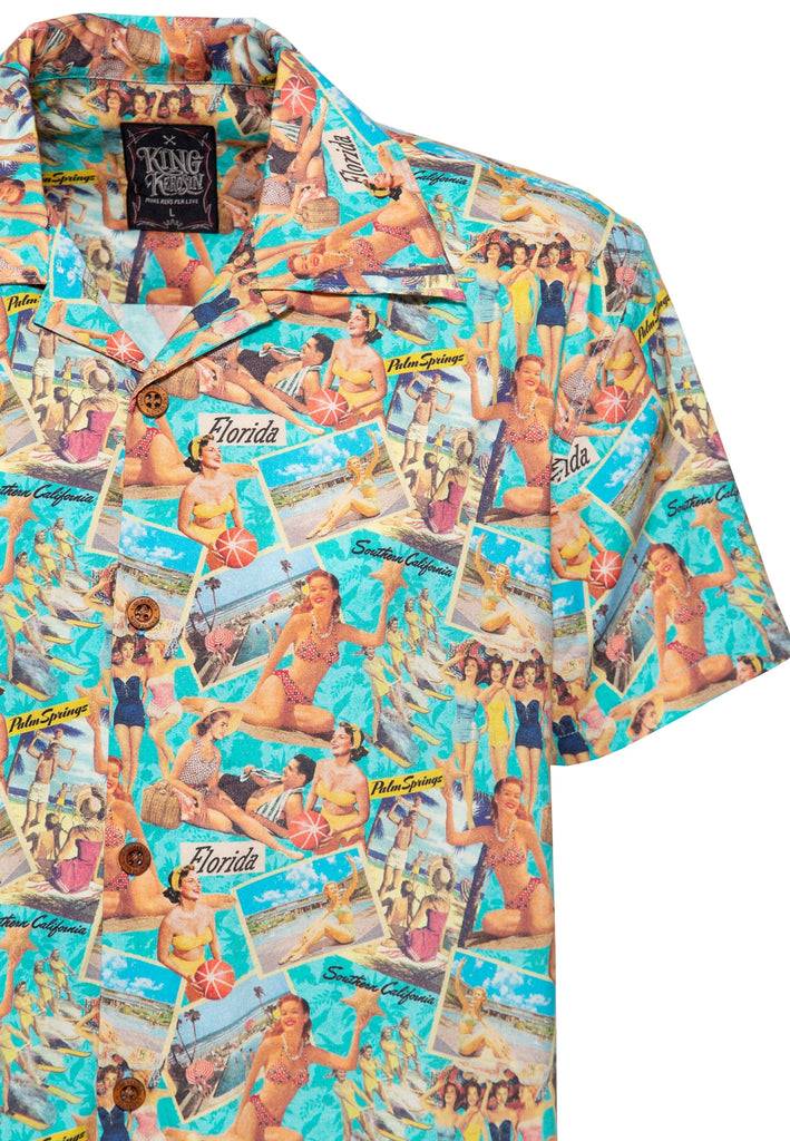 Queen Kerosin Hawaiihemd «50's Vacation» zollfrei