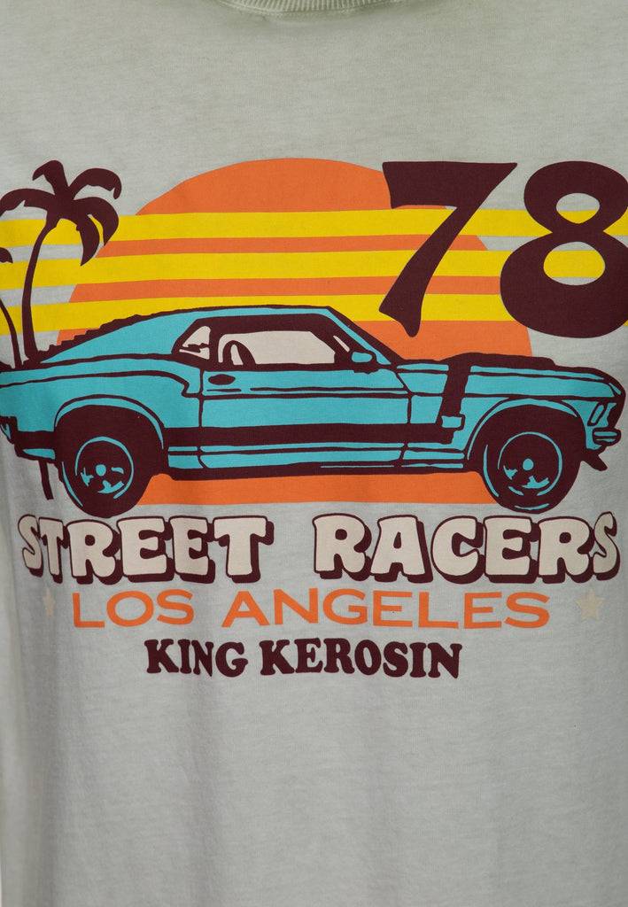 Queen Kerosin Oil Wash T-Shirt «Street Racers L.A.» Online