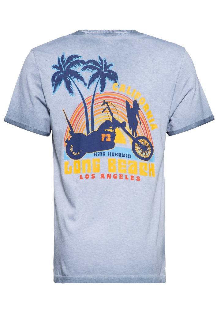 Queen Kerosin Oil Wash T-Shirt «Long Beach»